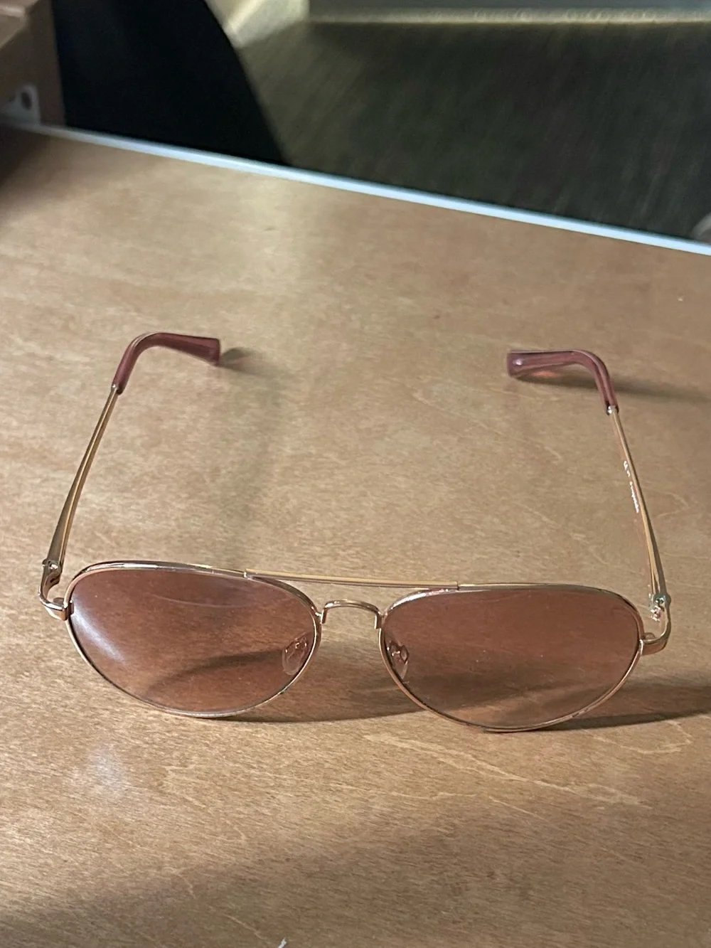 aeropostale uv rose / brown tinted sunglasses